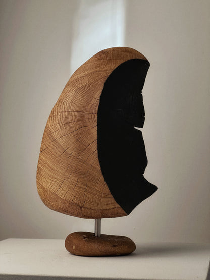 WOODEN SCULPTURE - IN OAK
