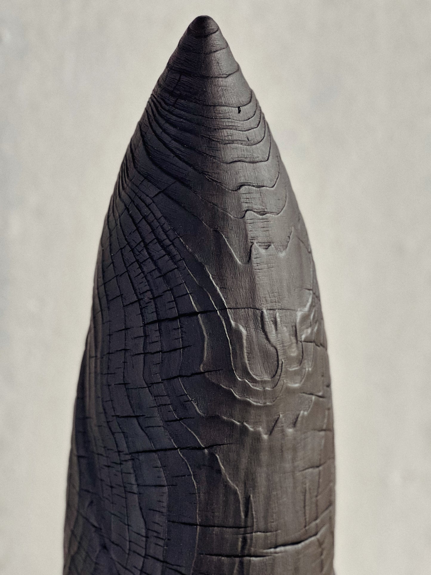 CHARRED WOODEN SCULPTURE - IN PINE