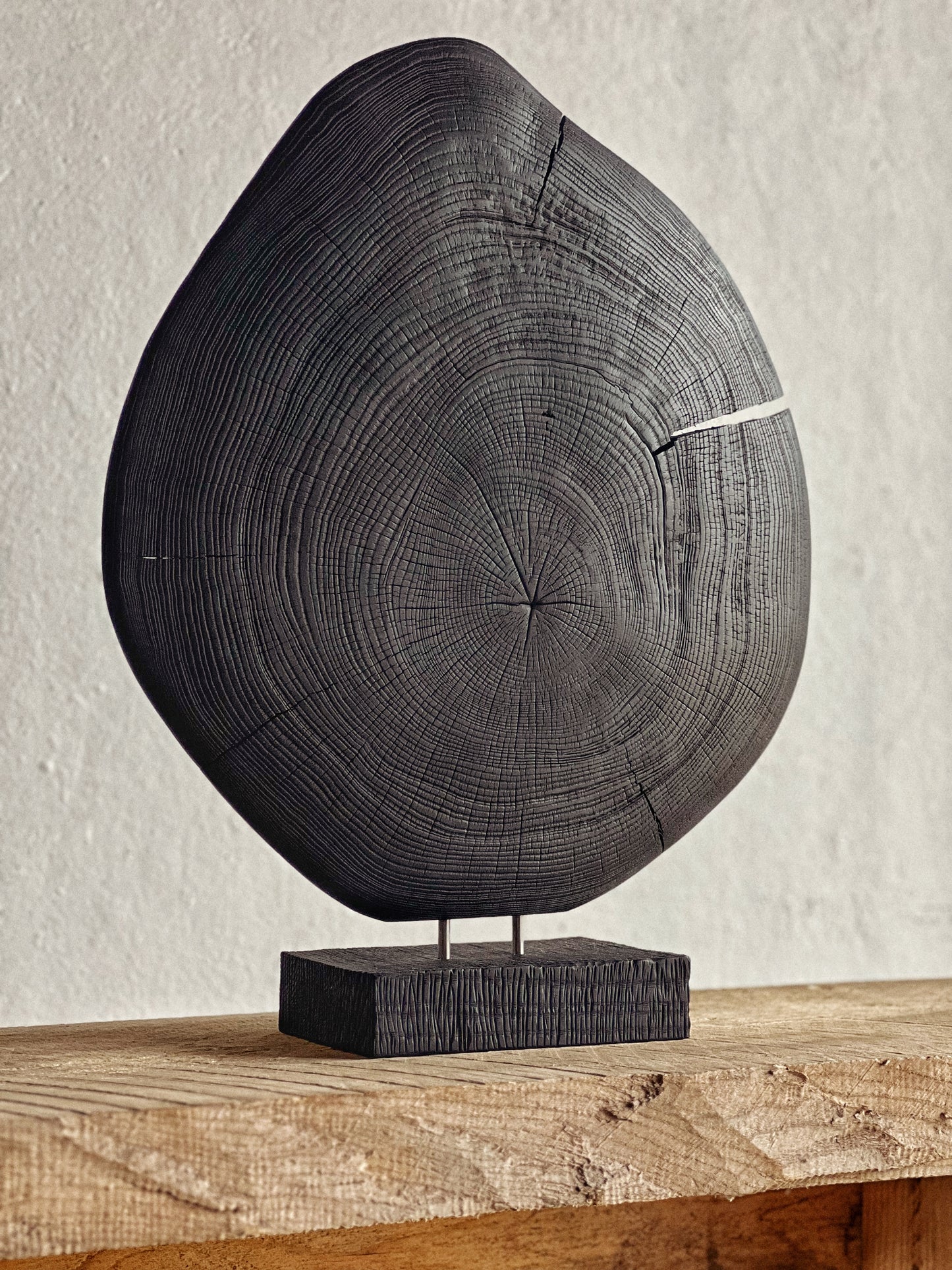 ABSTRACT WOODEN SCULPTURE - IN ASH