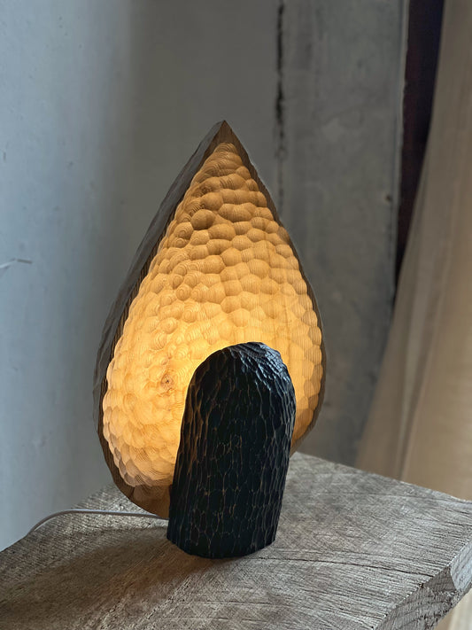 WOODEN LAMP - IN ASH