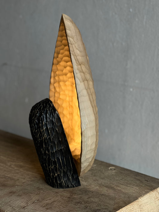 WOODEN LAMP - IN ASH