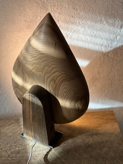 WOODEN LAMP - IN ASH