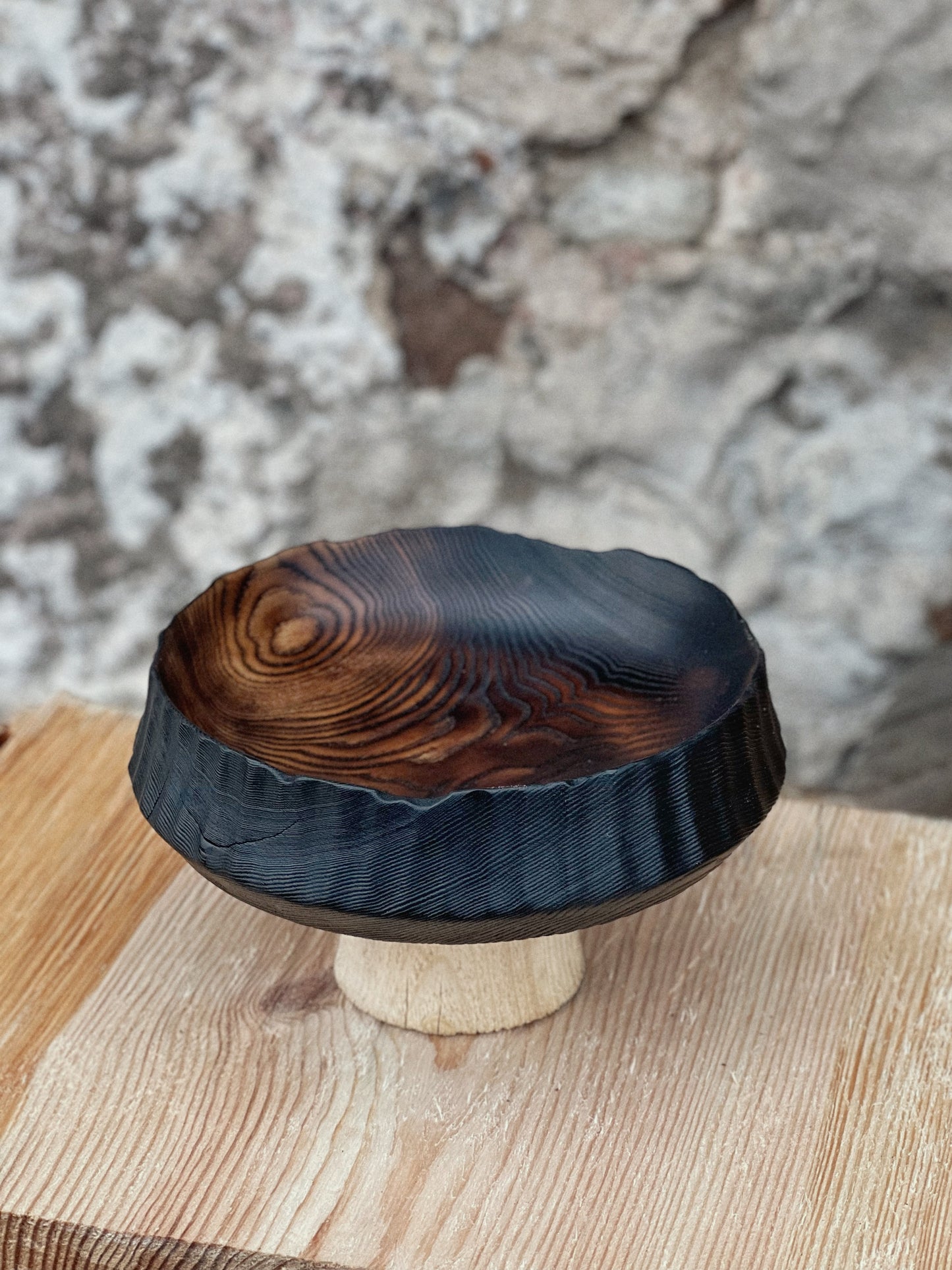CHARRED BOWL - IN ASH