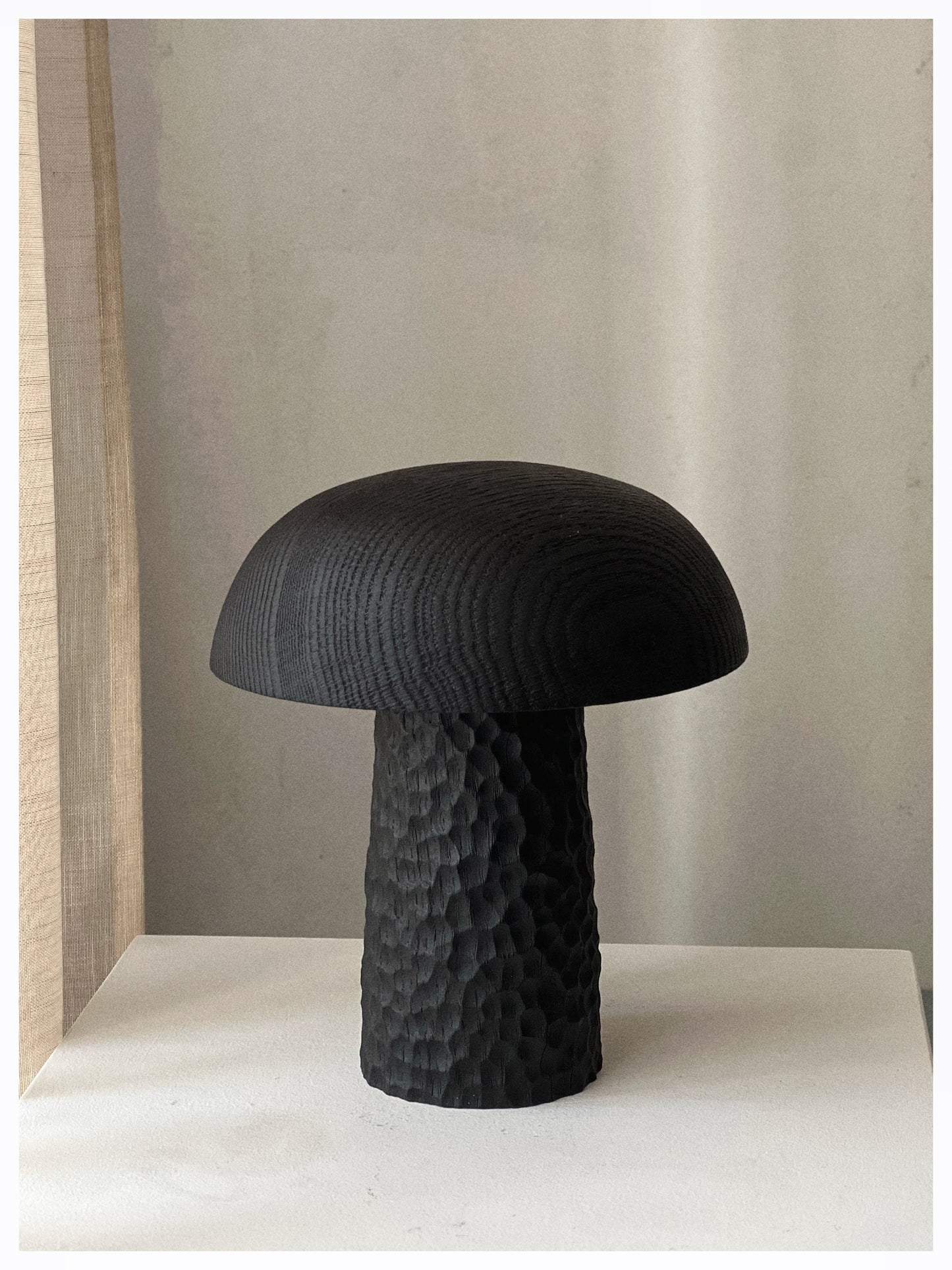 CHARRED WOODEN LAMP - IN OAK