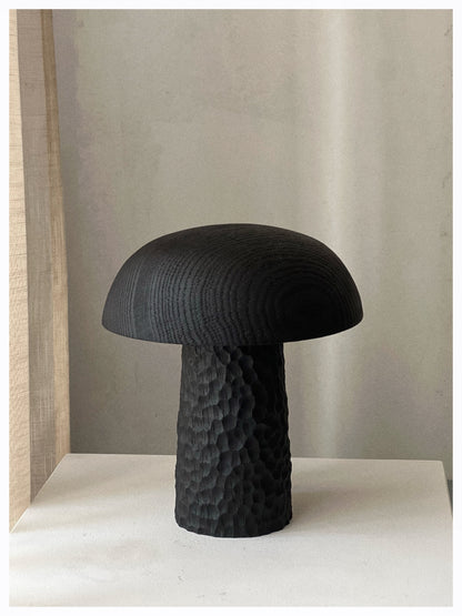 CHARRED WOODEN LAMP - IN OAK